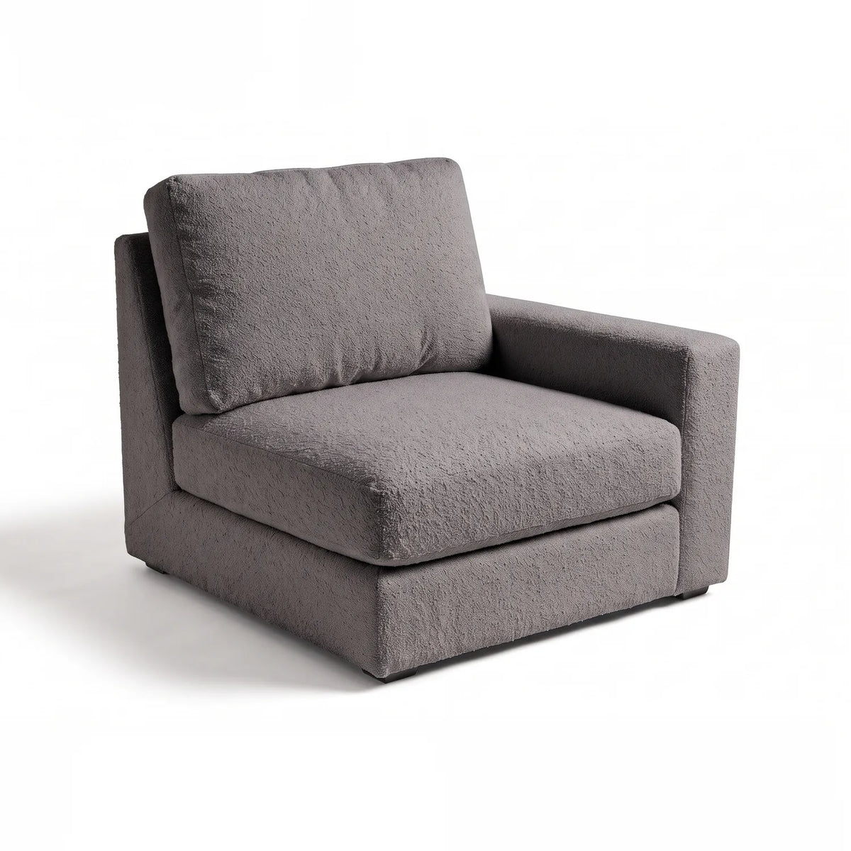 Arm - Cuddle Charcoal Modular - studio photo on white #Arm Side_Arm on Right #vera_main