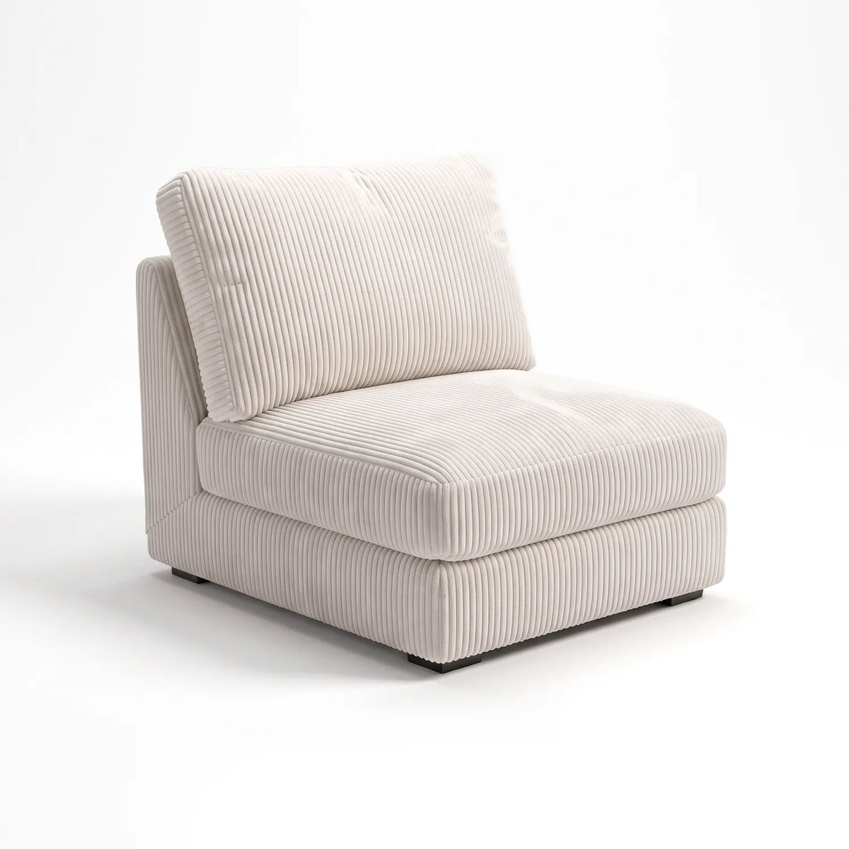 Bench - Mini Minky White Modular - studio photo on white #vera_main