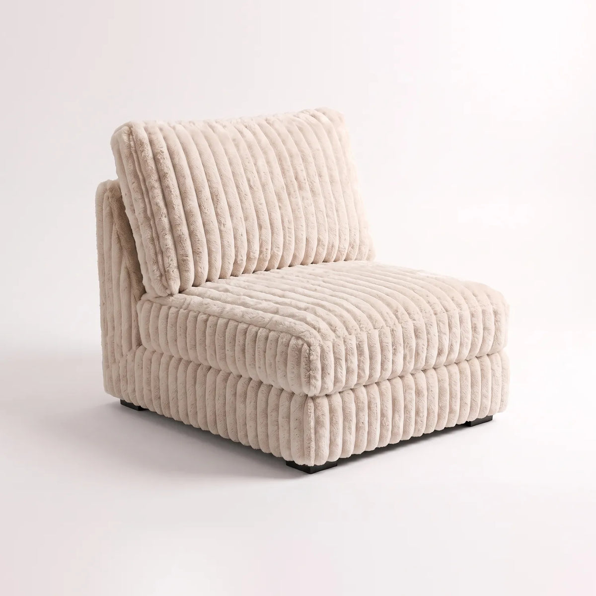 Bench - Minky Cream Modular - studio photo on white #vera_main