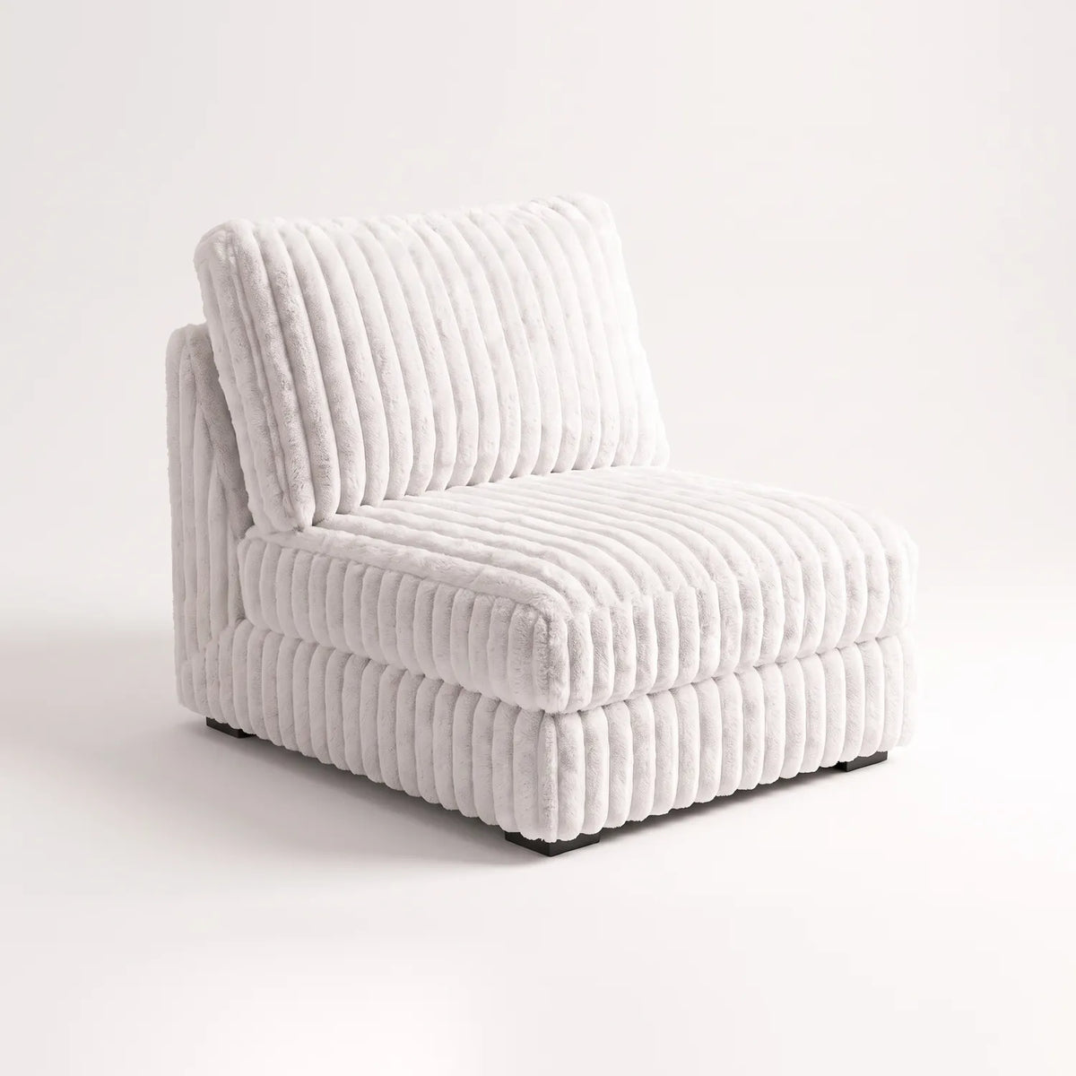 Bench - Minky White Modular - studio photo on white #vera_main