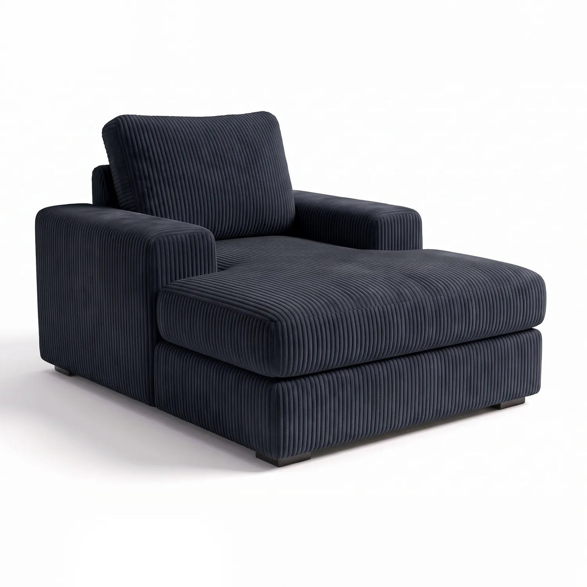 Chaise Lounger - Mini Minky Midnight - studio photo on white #vera_main