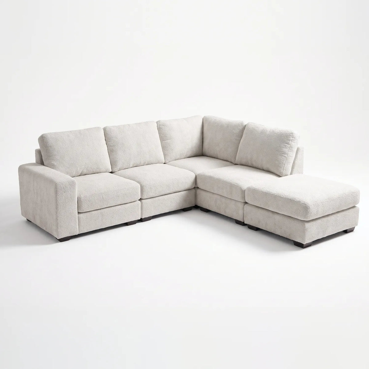 Five-Piece Infinity Sectional - Cuddle Bone Modular - studio photo on white #Orientation_Right-Hand Facing #vera_main