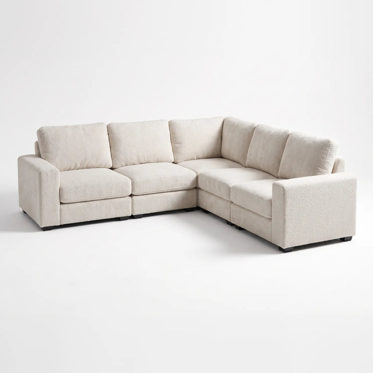 Five-Piece L Sectional - Cuddle Bone Modular - studio photo on white #vera_main