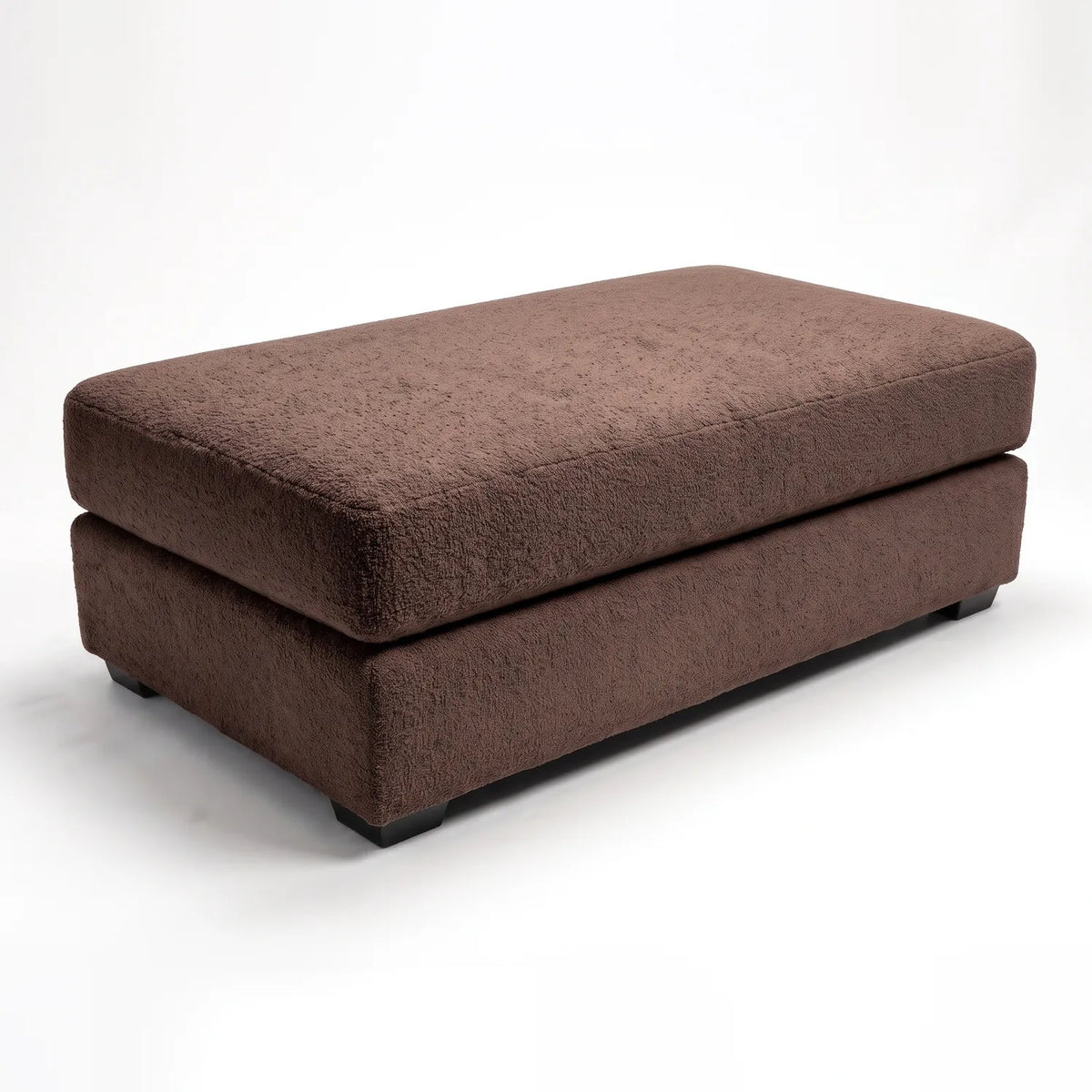 Long Ottoman - Cuddle Chocolate - studio photo on white #vera_main