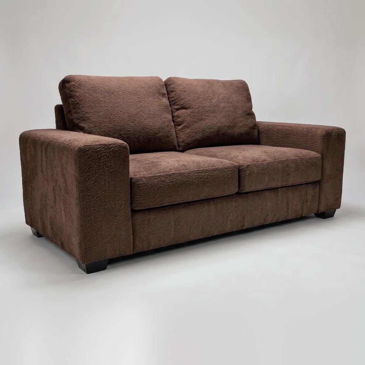 Loveseat - Cuddle Chocolate - studio photo on white #vera_main