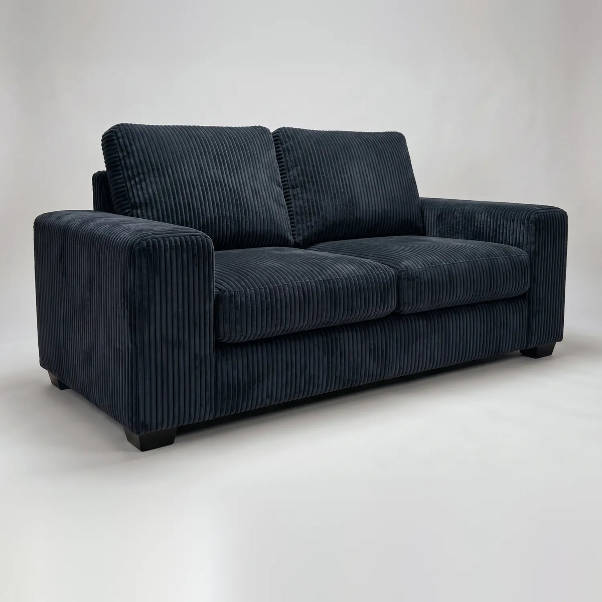 Loveseat - Mini Minky Midnight - studio photo on white #vera_main