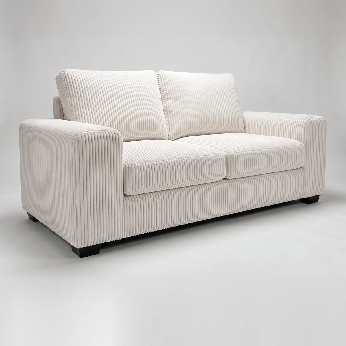 Loveseat - Mini Minky White - studio photo on white #vera_main
