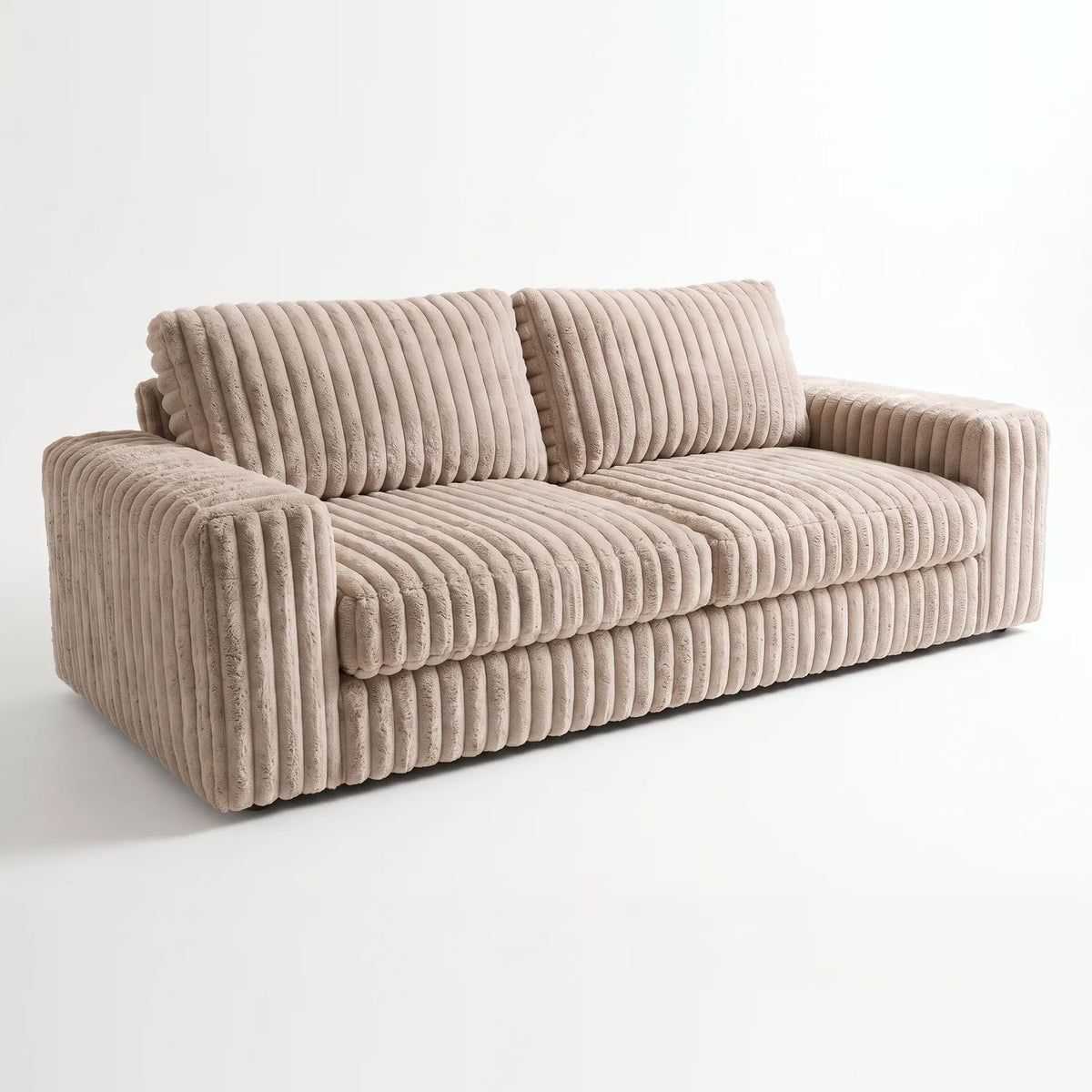 Loveseat - Minky Toast - studio photo on white #vera_main