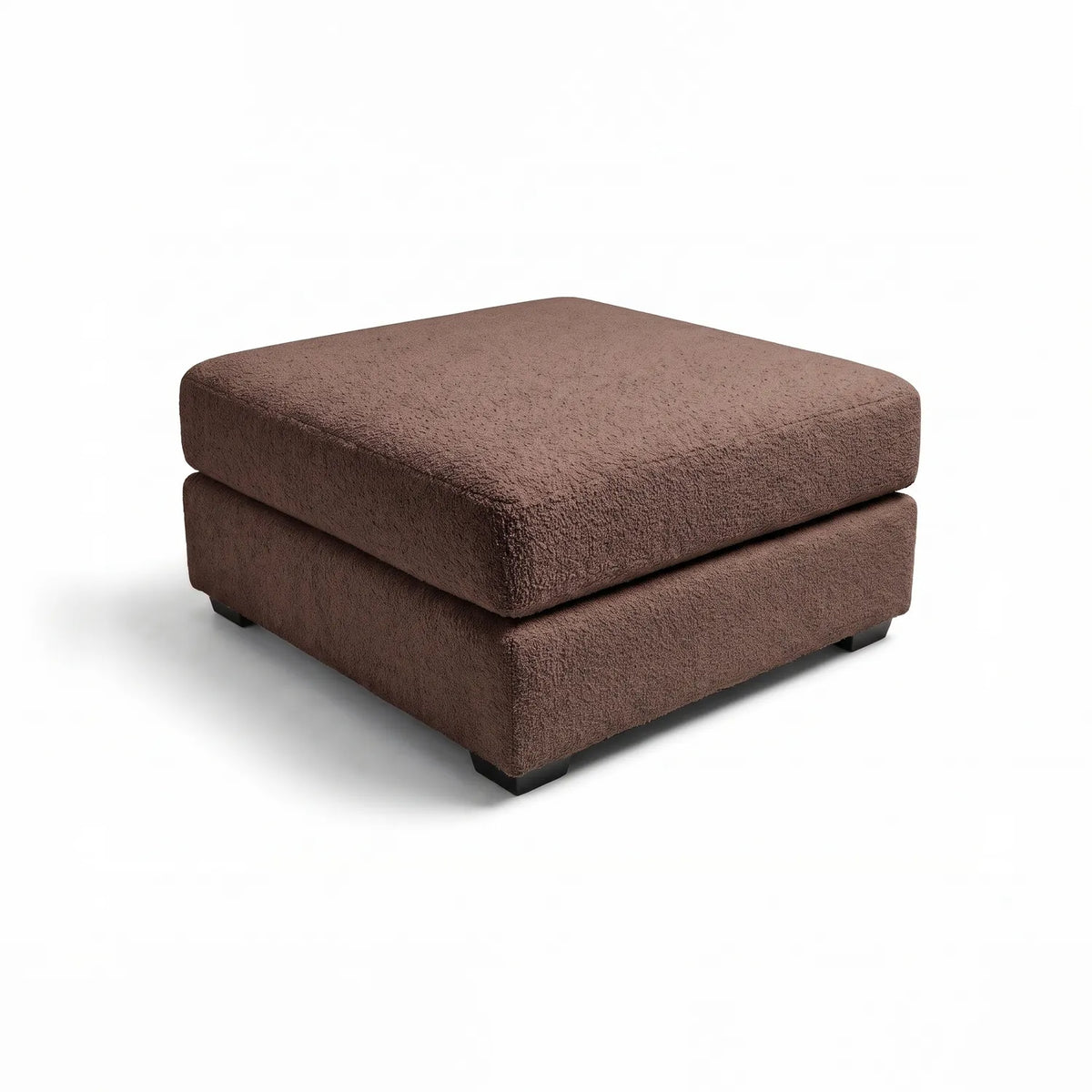 Ottoman - Cuddle Chocolate Modular - studio photo on white #Size_31" × 31"