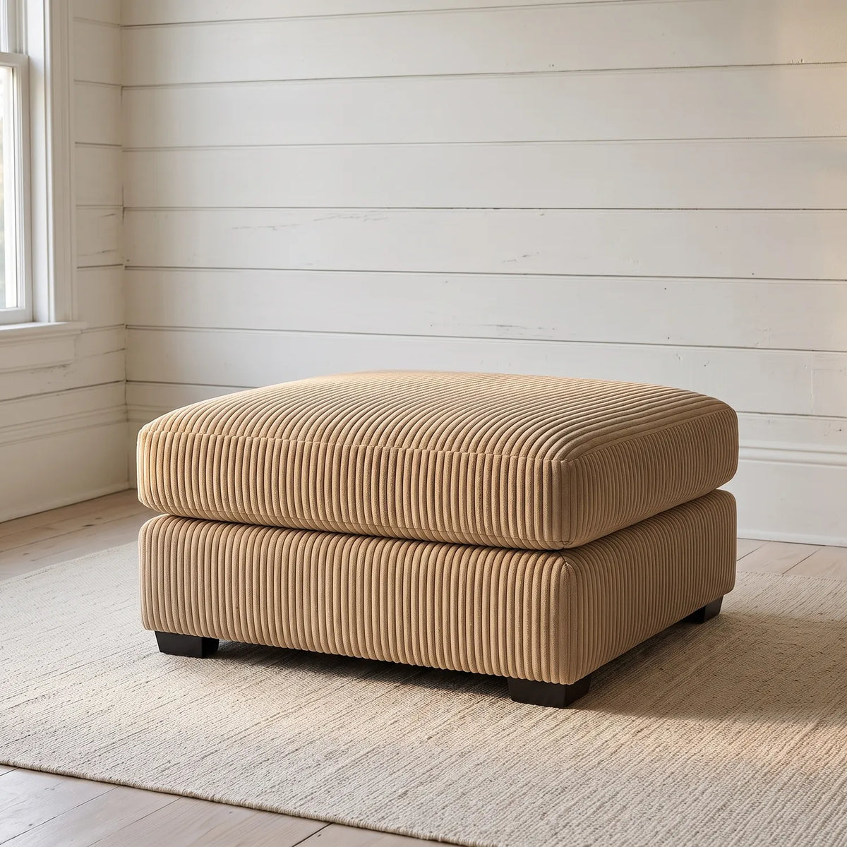 Ottoman - Mini Minky Toast Modular - hero #Size_31" × 38"
