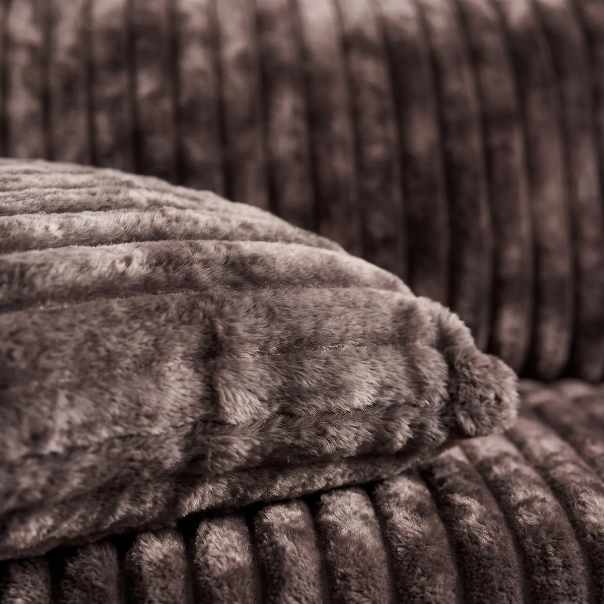 Swatch - Minky Mocha - pillow closeup #vera_cushion