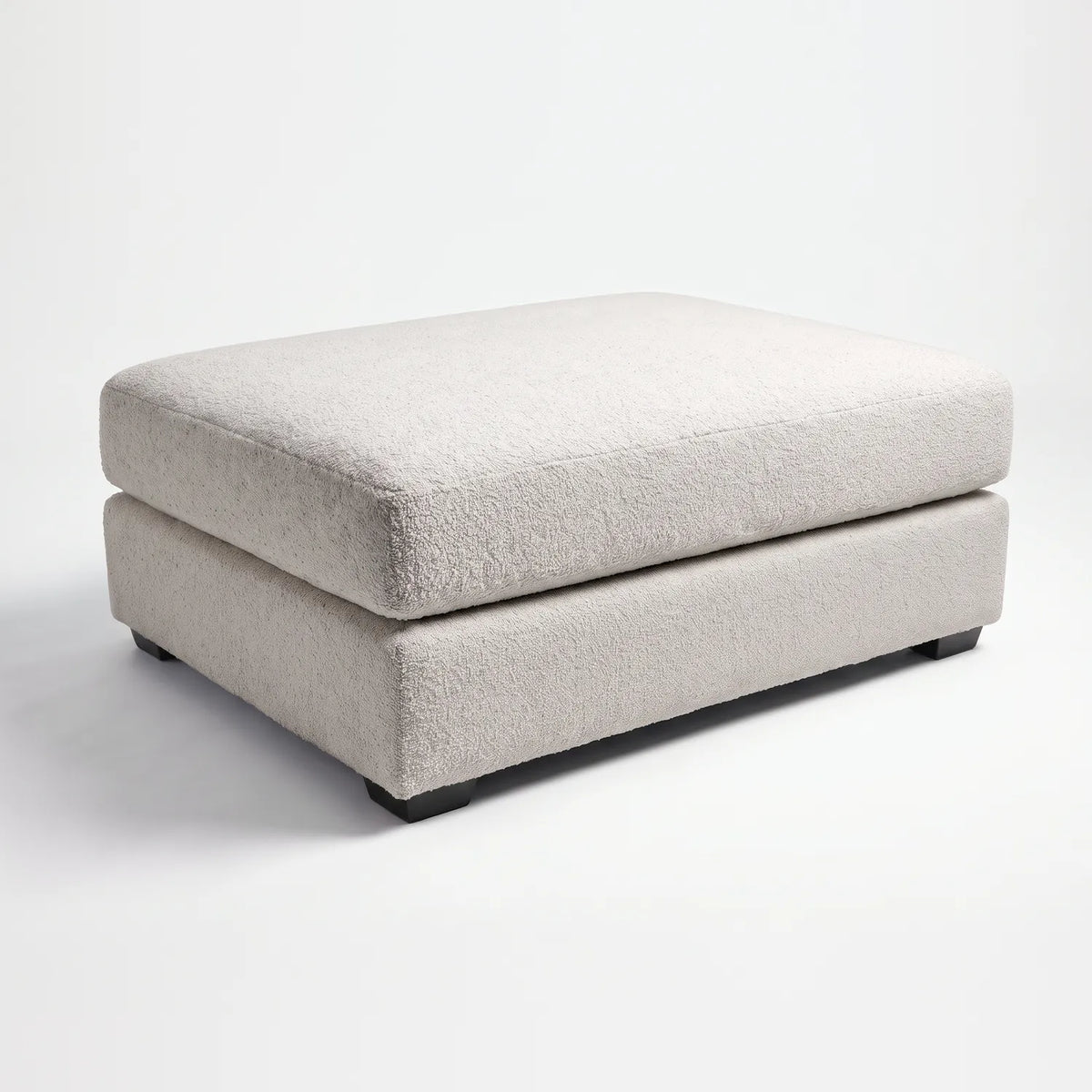 Rectangle Ottoman - Cuddle Bone Oversized - studio photo on white #vera_main