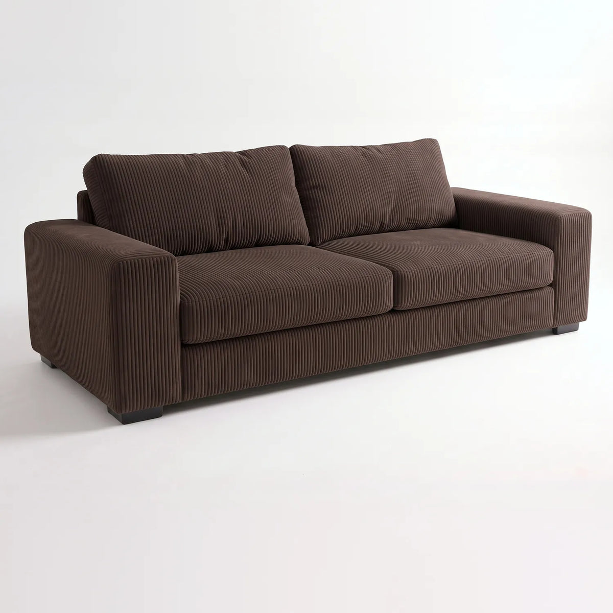 Sofa - Mini Minky Chocolate - studio photo on white #vera_main