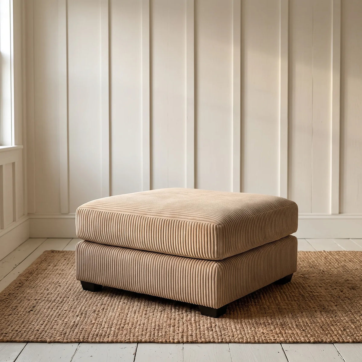 Square Ottoman - Mini Minky Toast - hero