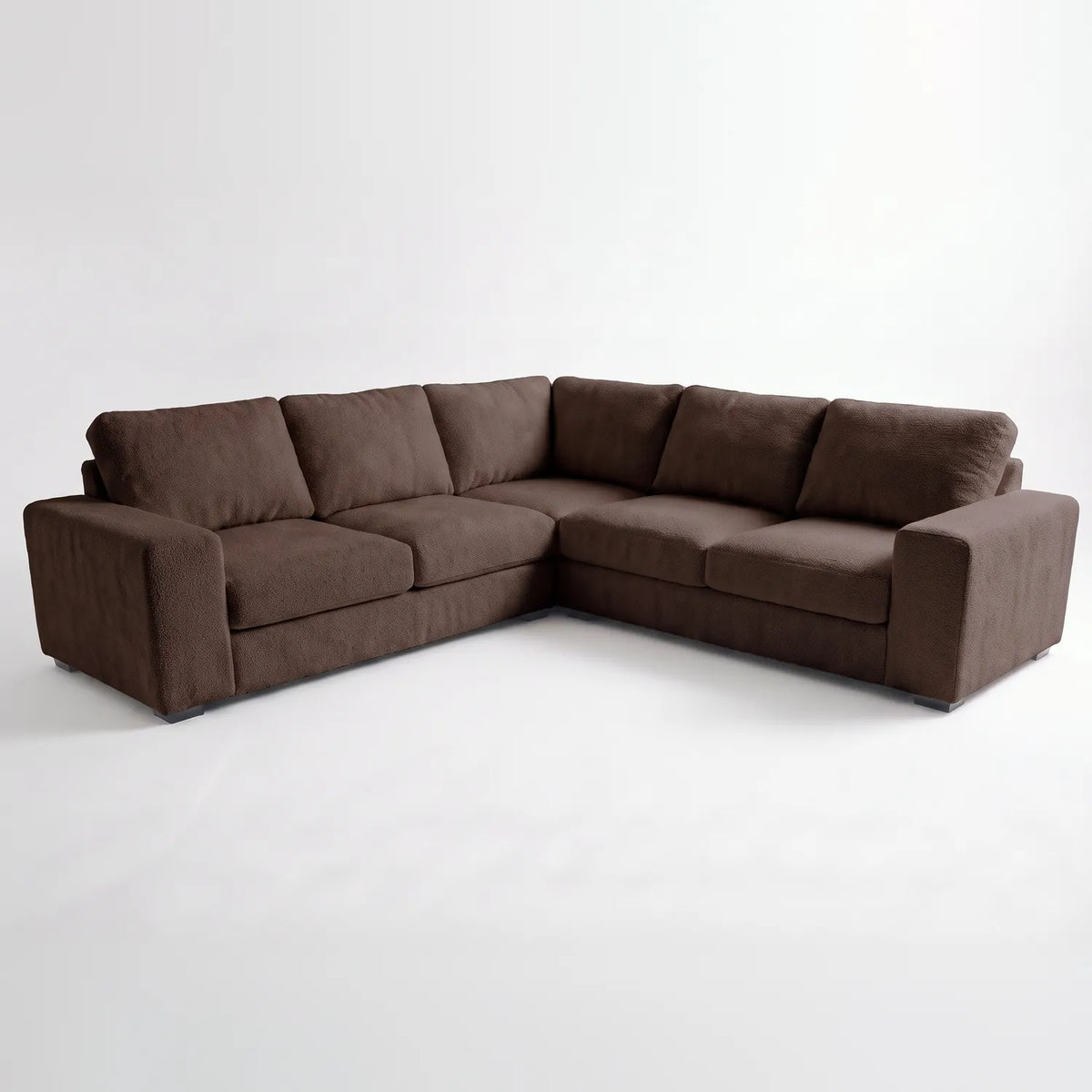 Three-Piece L-Shaped Sectional - Cuddle Umber Oversized - studio photo on white #vera_main