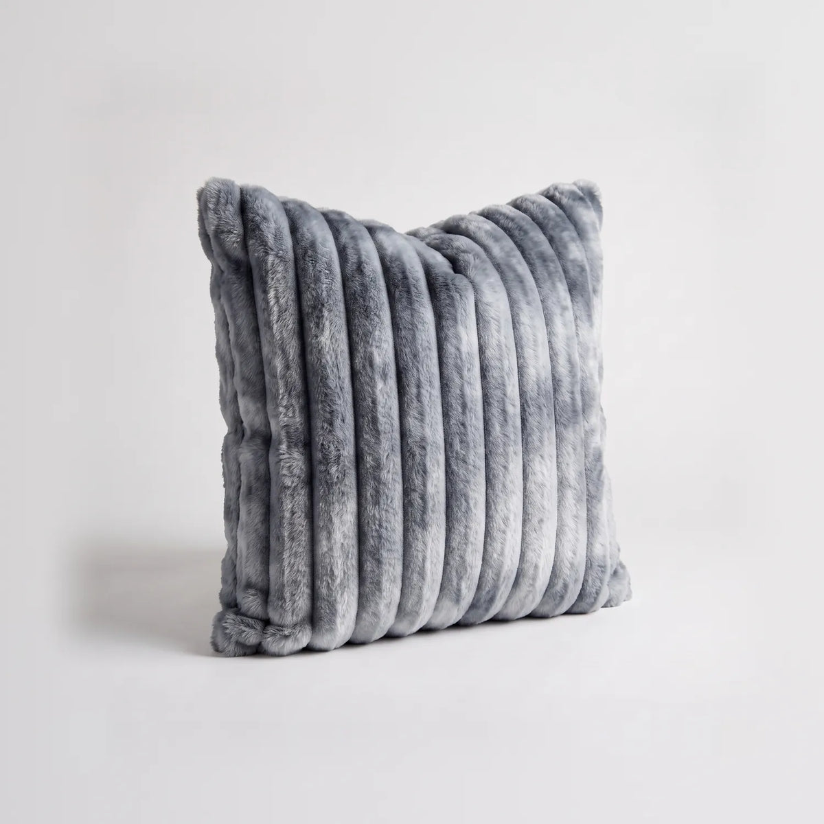 Throw Pillow - Minky Charcoal - studio photo on white #Size_18"