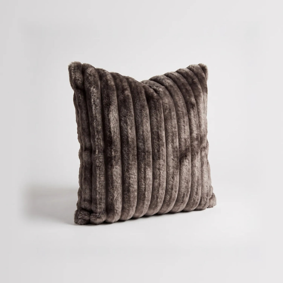 Throw Pillow - Minky Mocha - studio photo on white #Size_18"