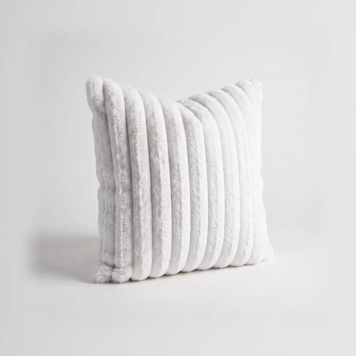 Throw Pillow - Minky White - studio photo on white #Size_18"