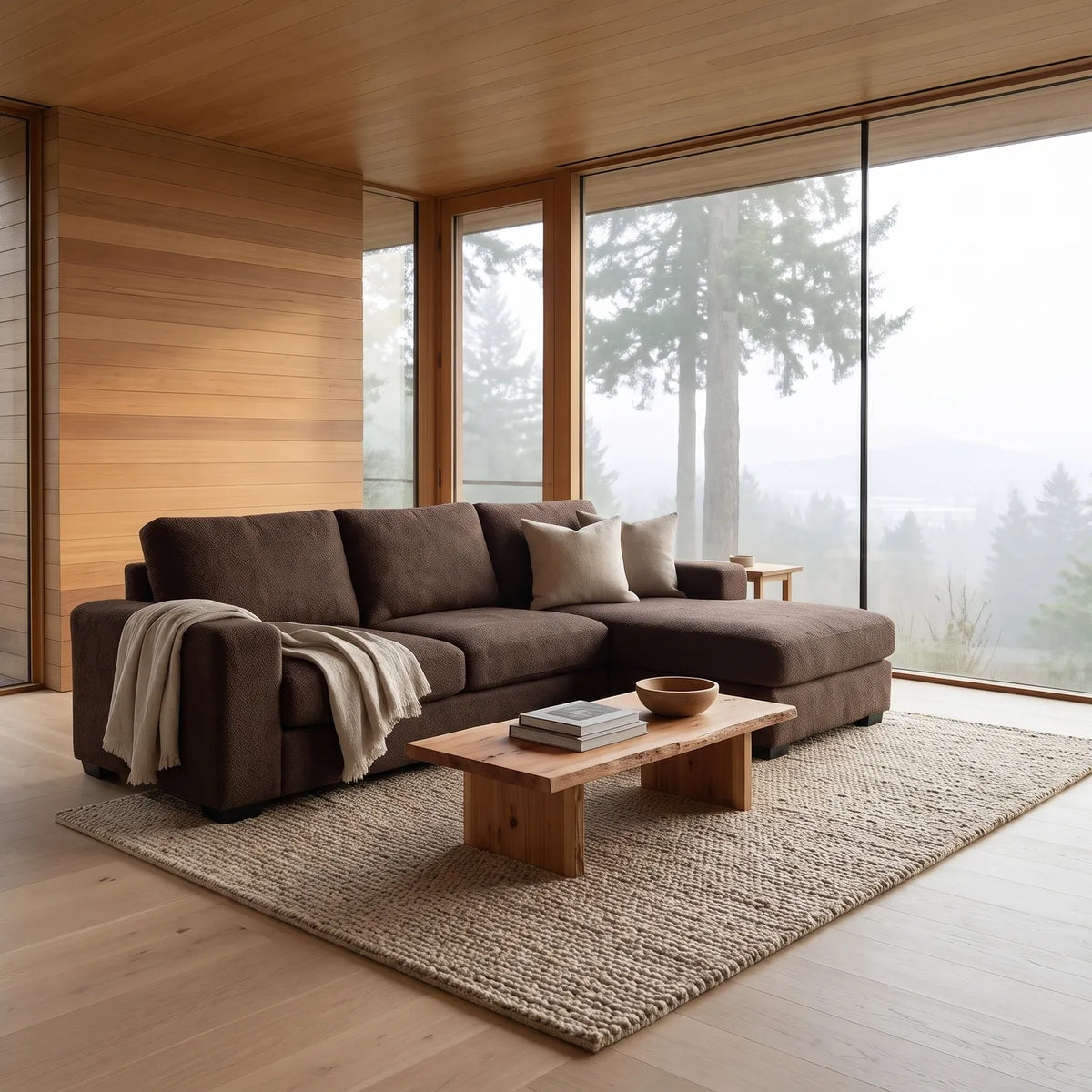 Two-Piece Chaise Sectional - Cuddle Umber Oversized - hero #Orientation_Right-Hand Facing