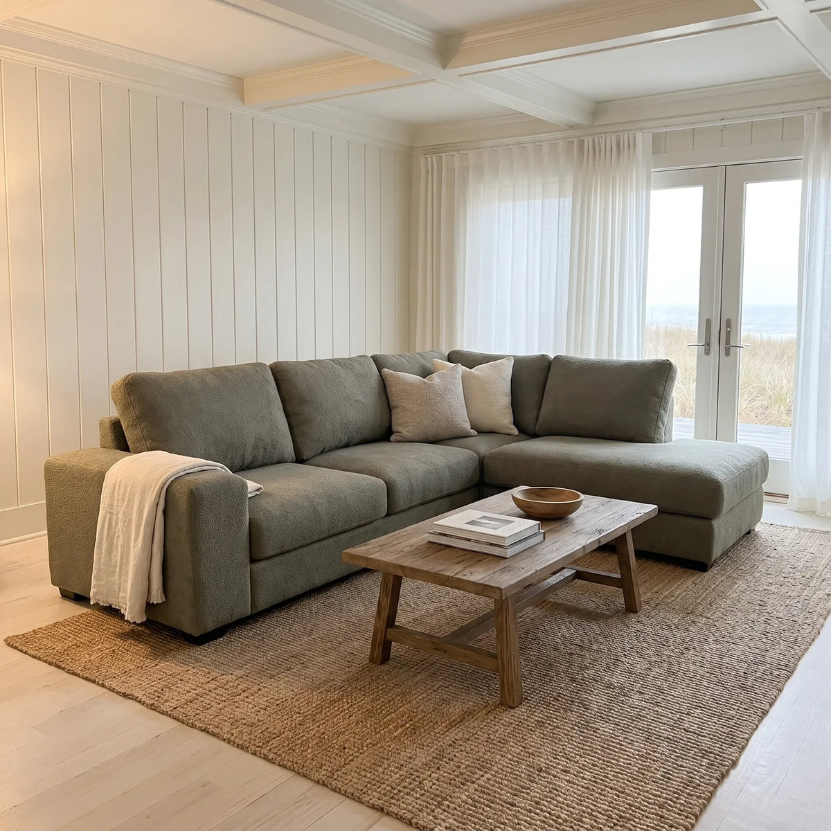 Two-Piece Infinity Sectional - Cuddle Moss - hero #Orientation_Right-Hand Facing