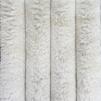 Minky White fabric swatch