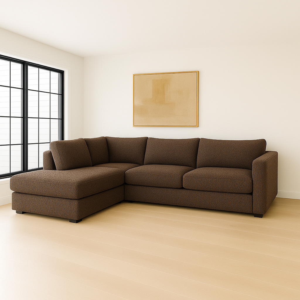 Cuddle Chocolate Veylo Two-Piece Sectional