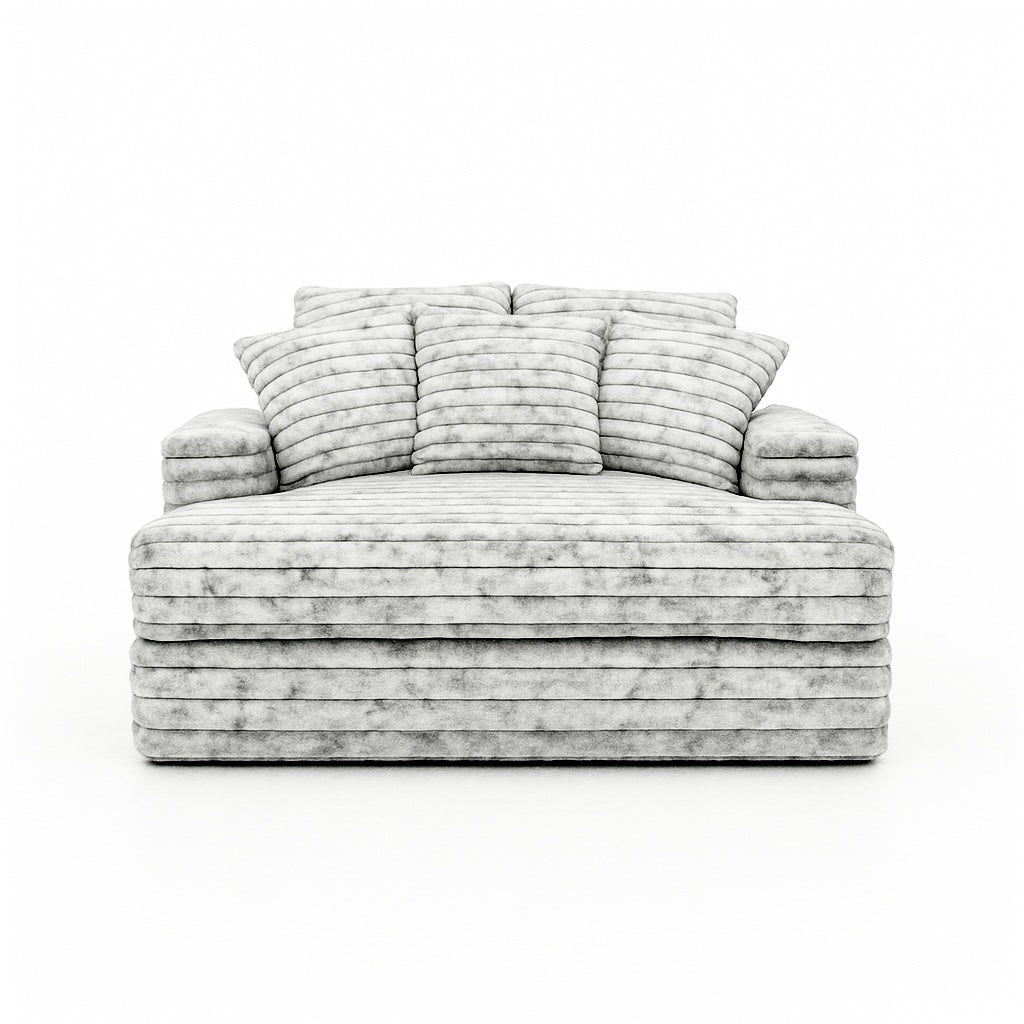 Big Wig Grey Chaise Lounger