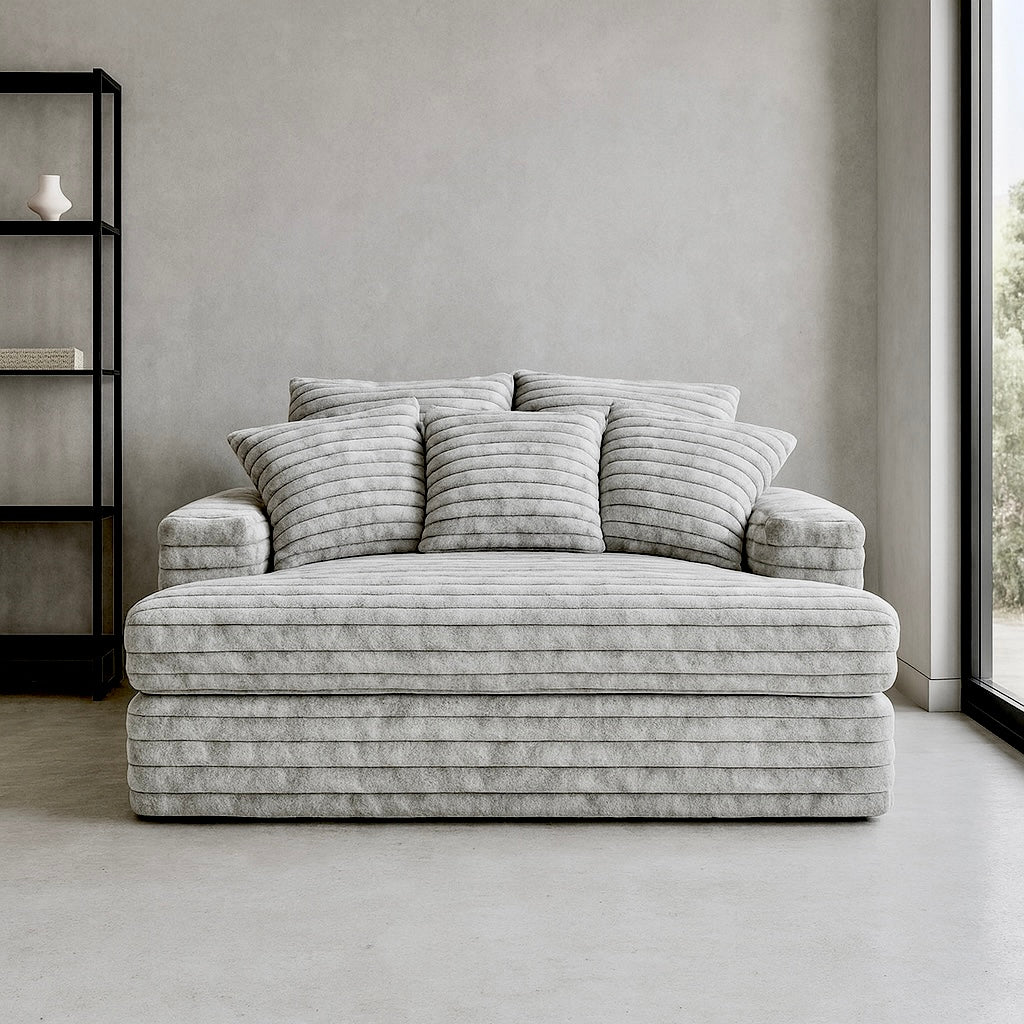 Big Wig Grey Chaise Lounger