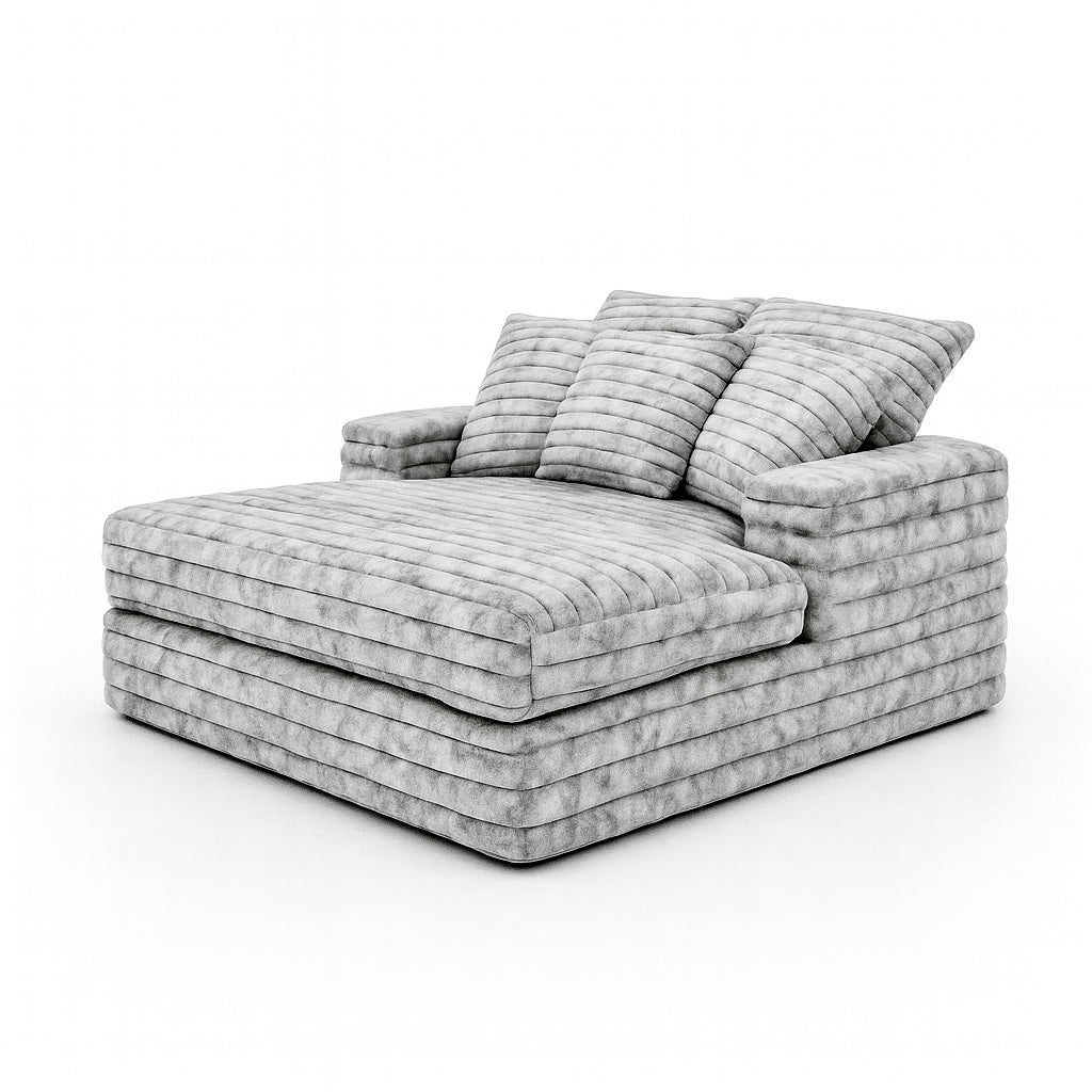 Big Wig Grey Chaise Lounger