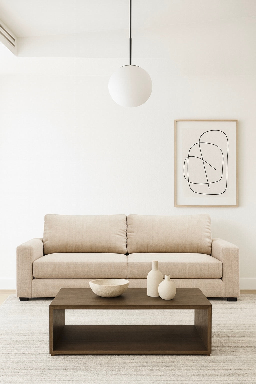 Supreme Ivory Loveseat