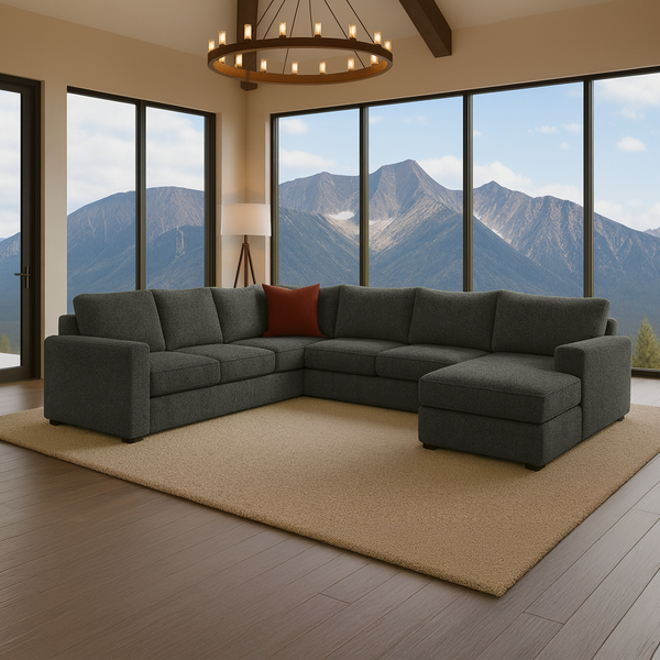 Charcoal Halworth Three-Piece Sectional