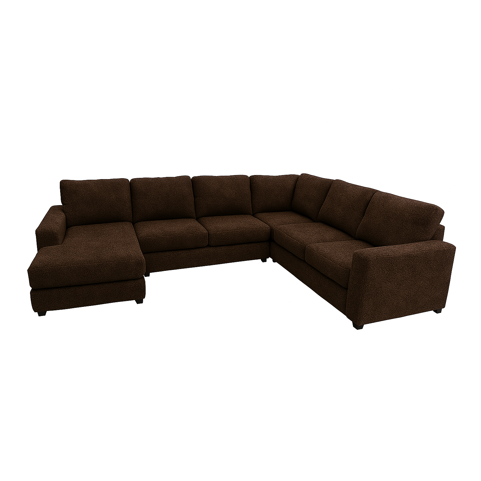 Chocolate Halworth Three-Piece Sectional