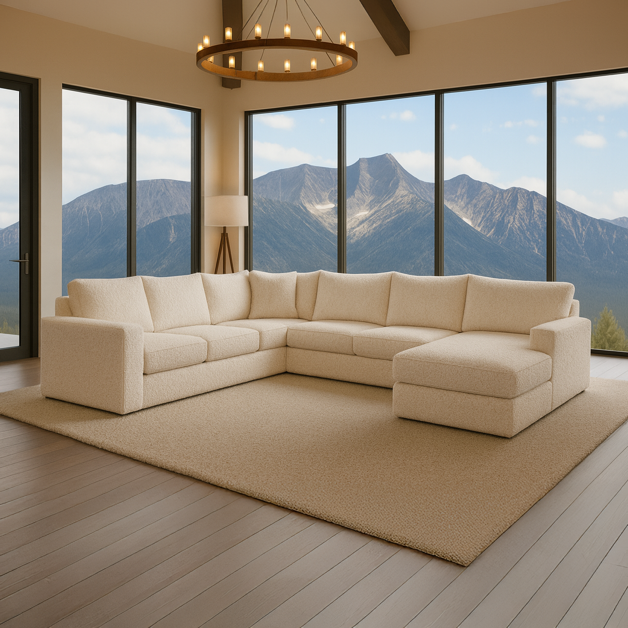 Natural Halworth Three-Piece Sectional