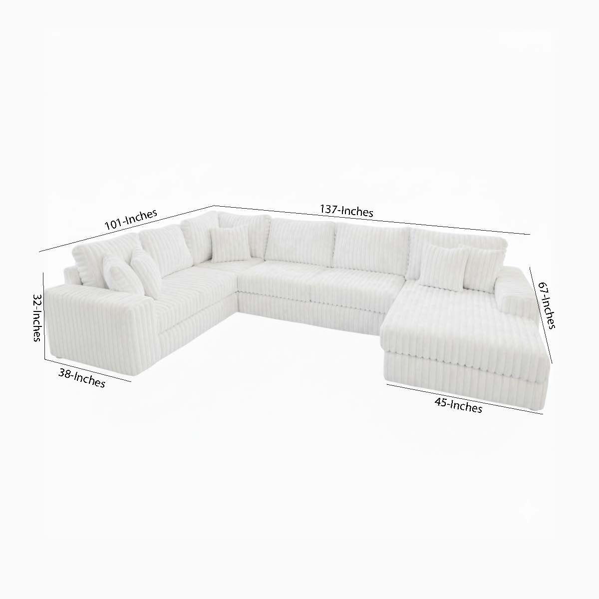 Cashew Halworth Three-Piece Sectional