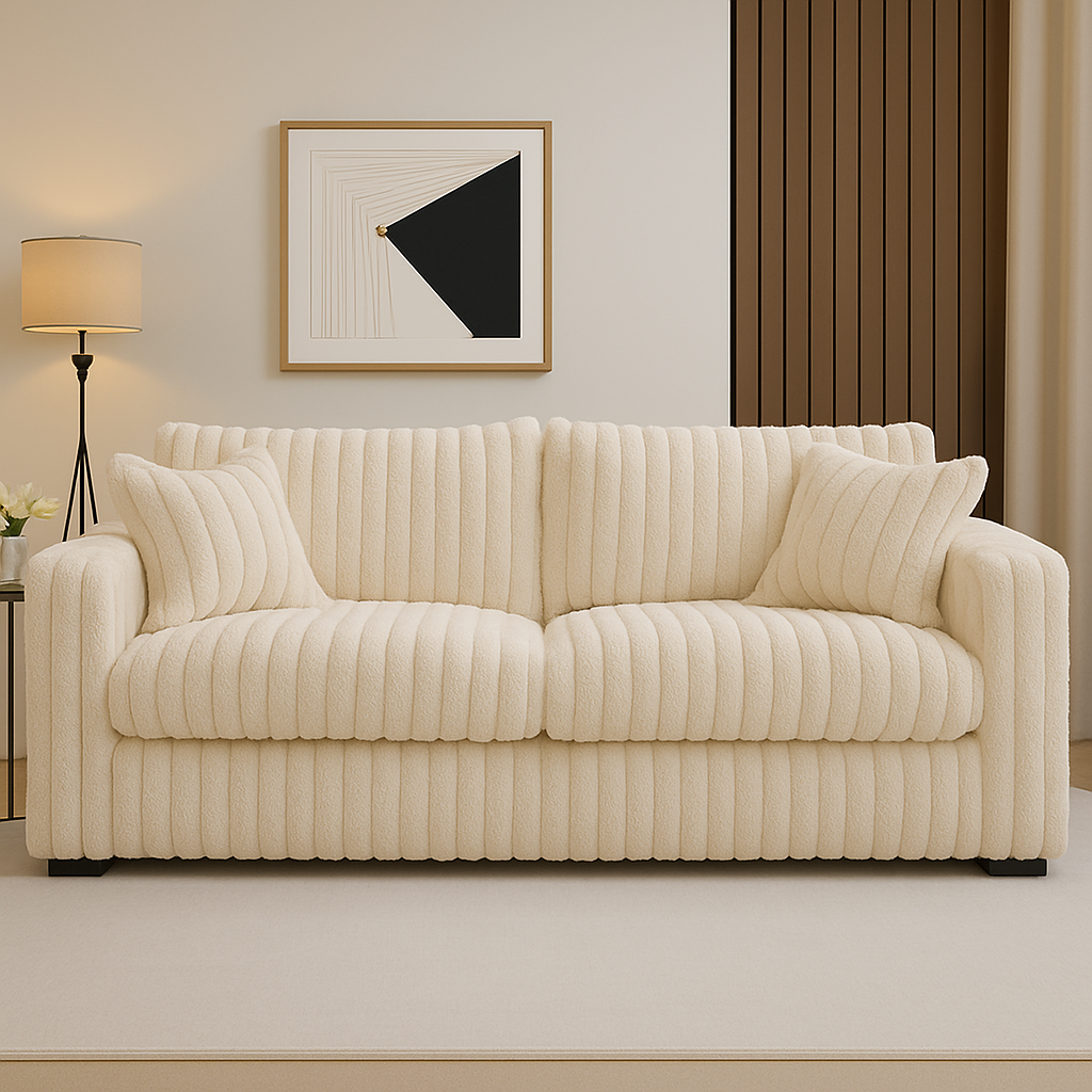 Minky Cream Sofa