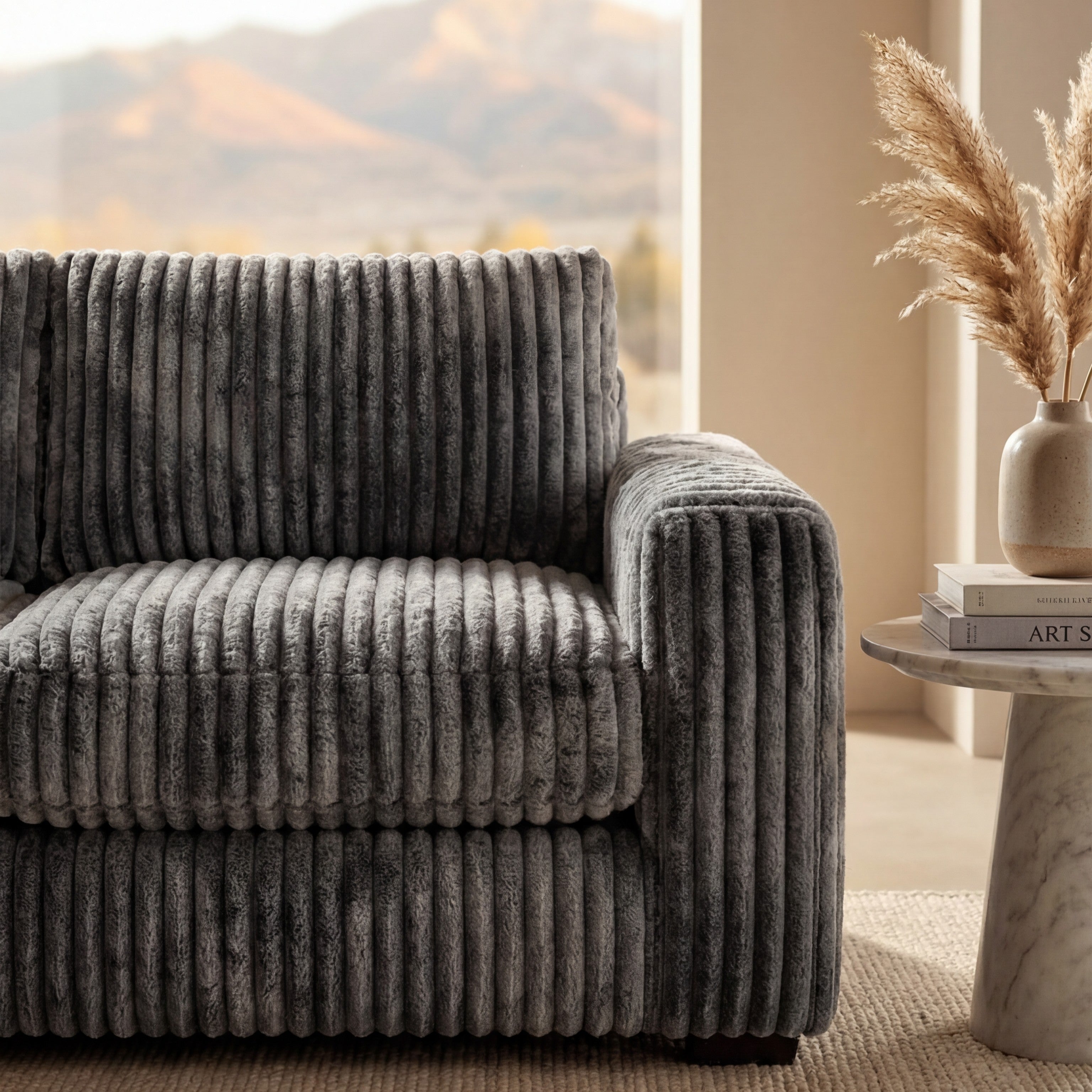 Big Wig Charcoal Sofa