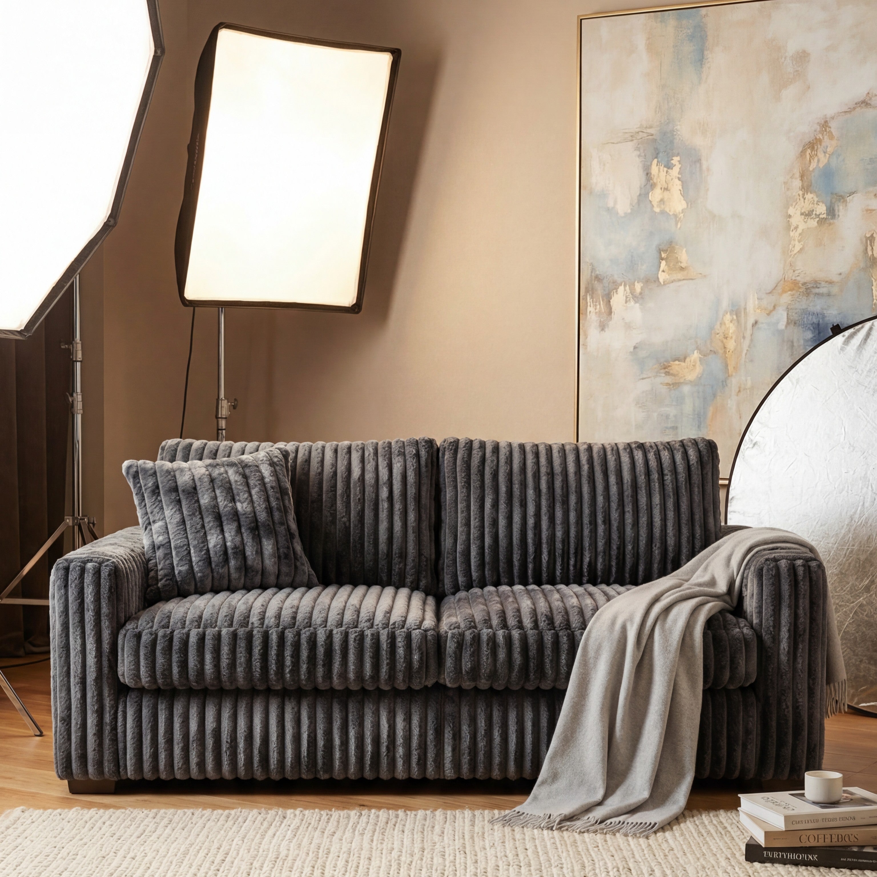 Big Wig Charcoal Sofa