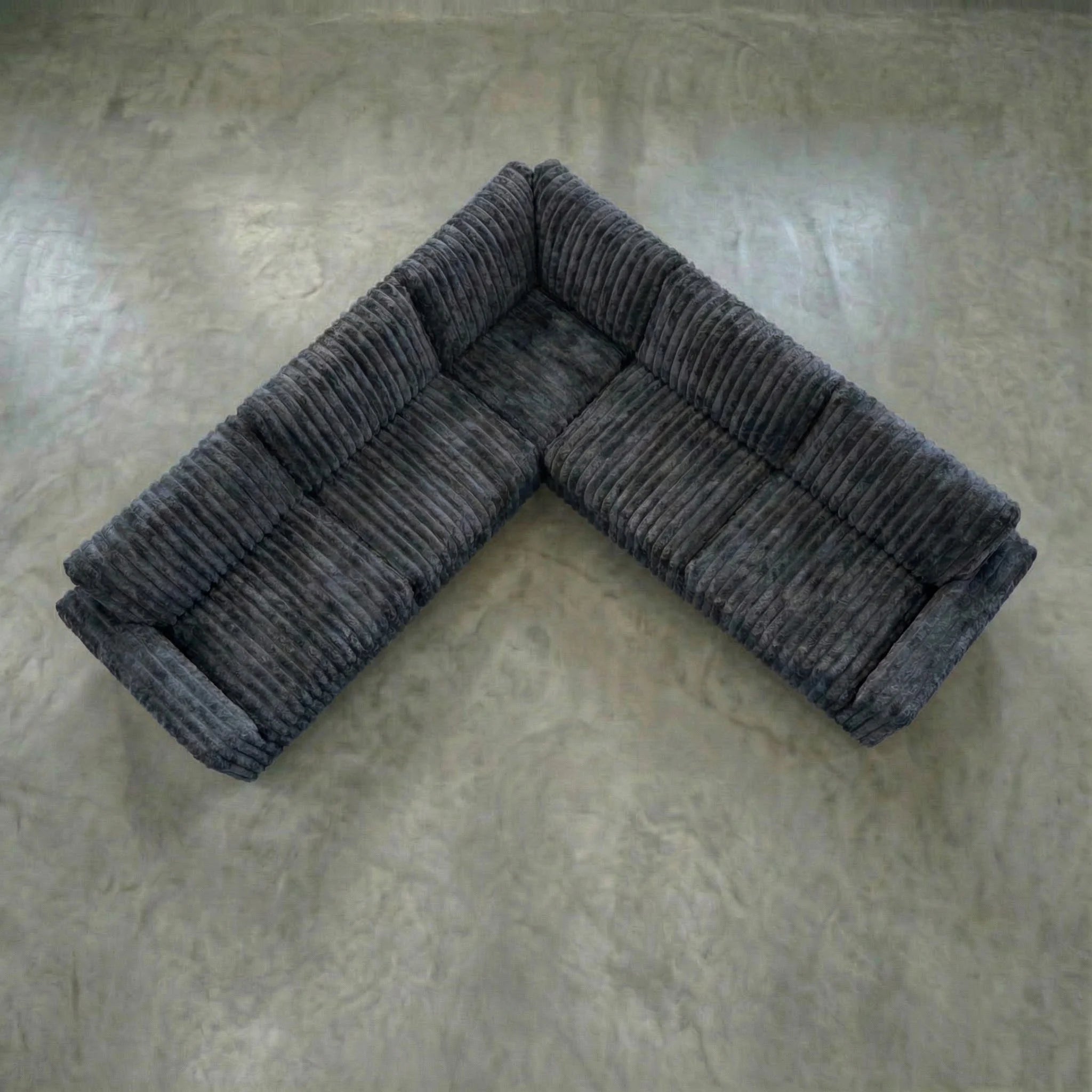 Big Wig Charcoal Three-Piece Sectional