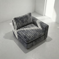 Big Wig Charcoal Modular End