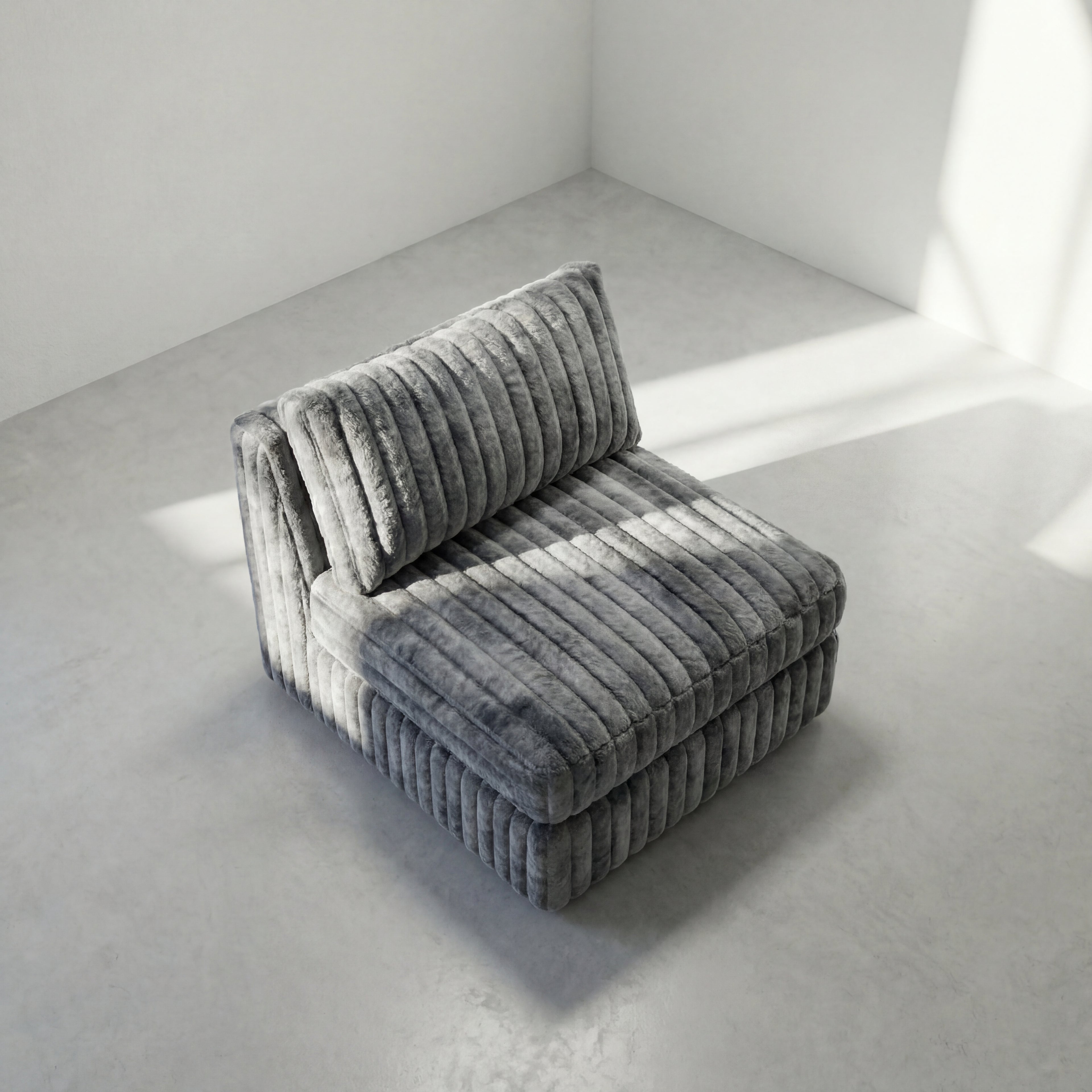 Big Wig Charcoal Modular Bench
