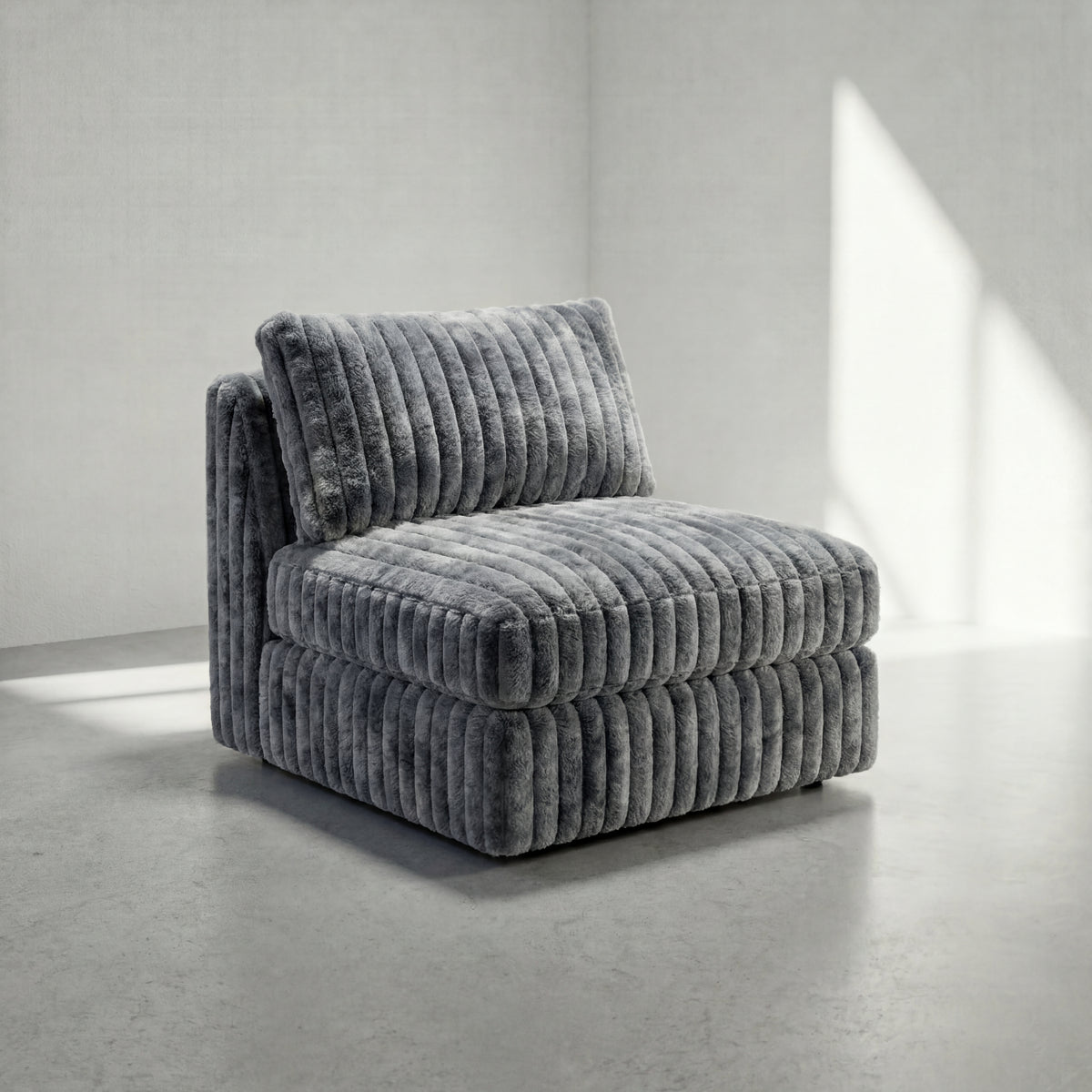 Big Wig Charcoal Modular Bench