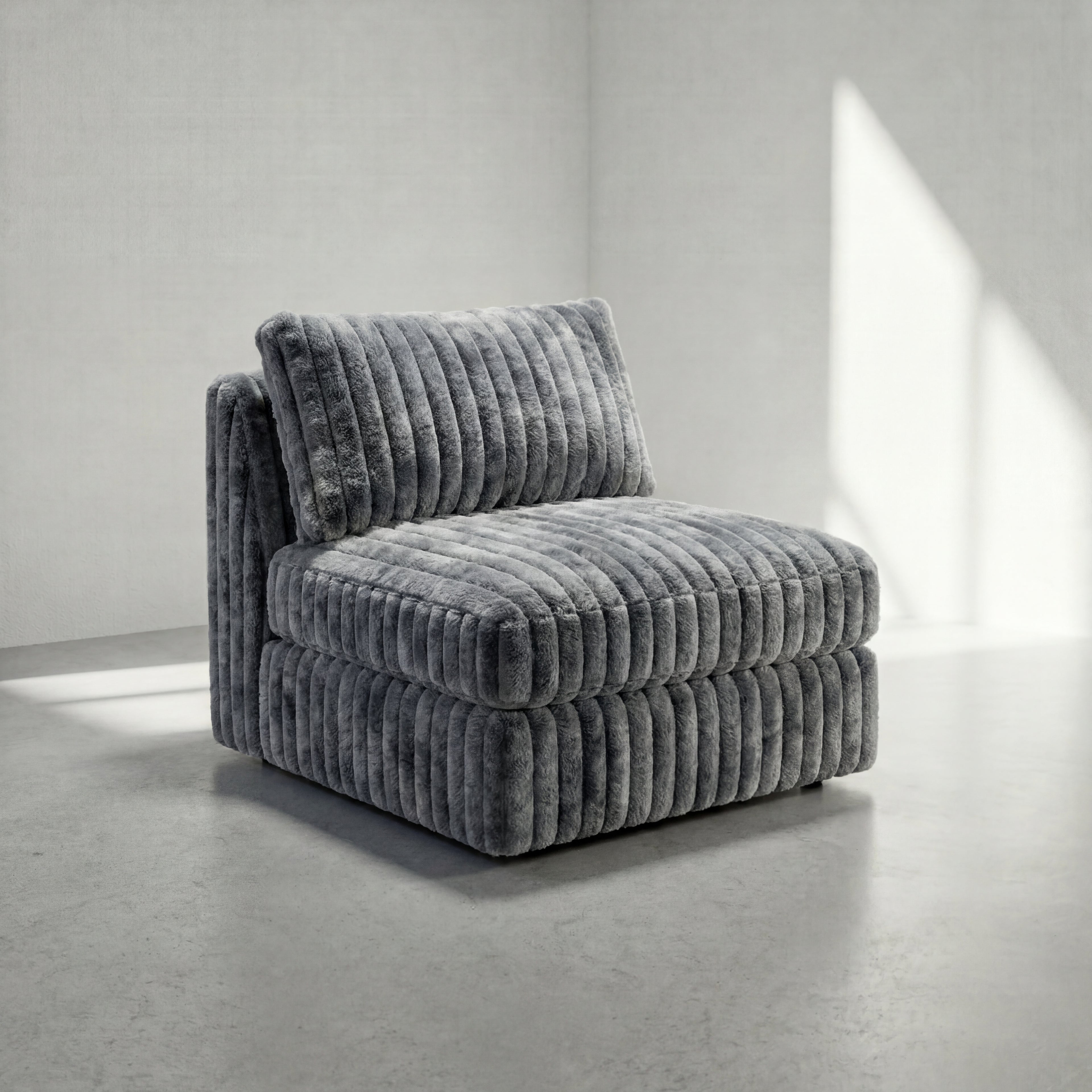 Big Wig Charcoal Modular Bench