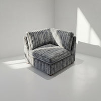 Big Wig Charcoal Modular Corner
