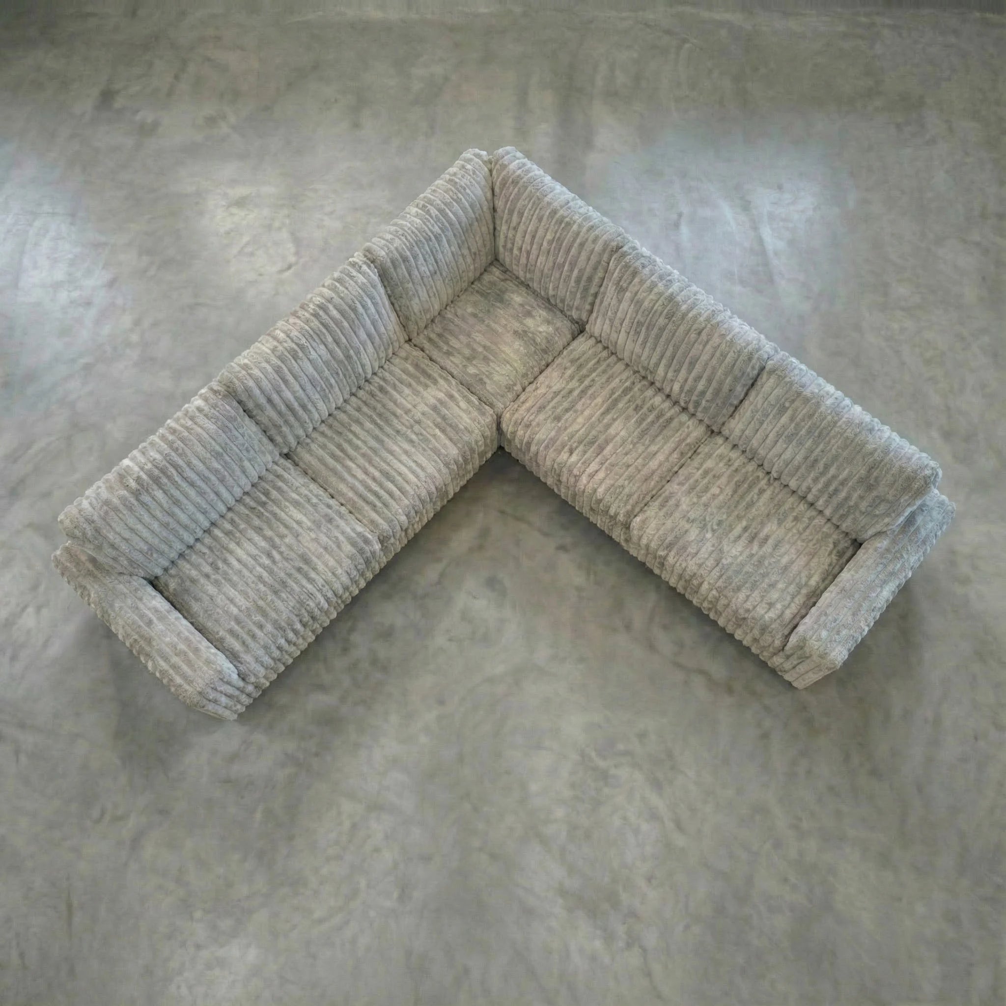 Big Wig Grey Three-Piece Sectional