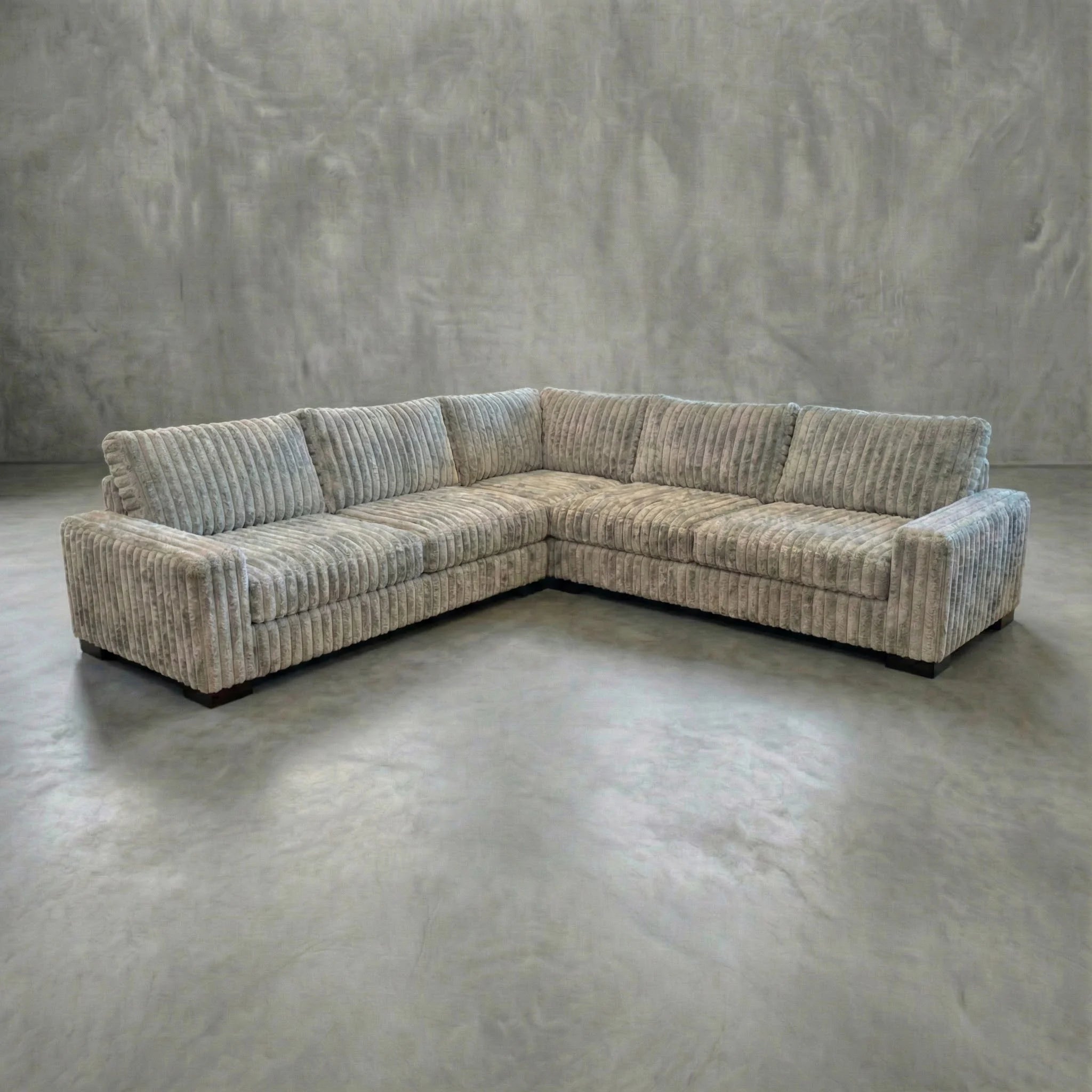 Big Wig Grey Three-Piece Sectional