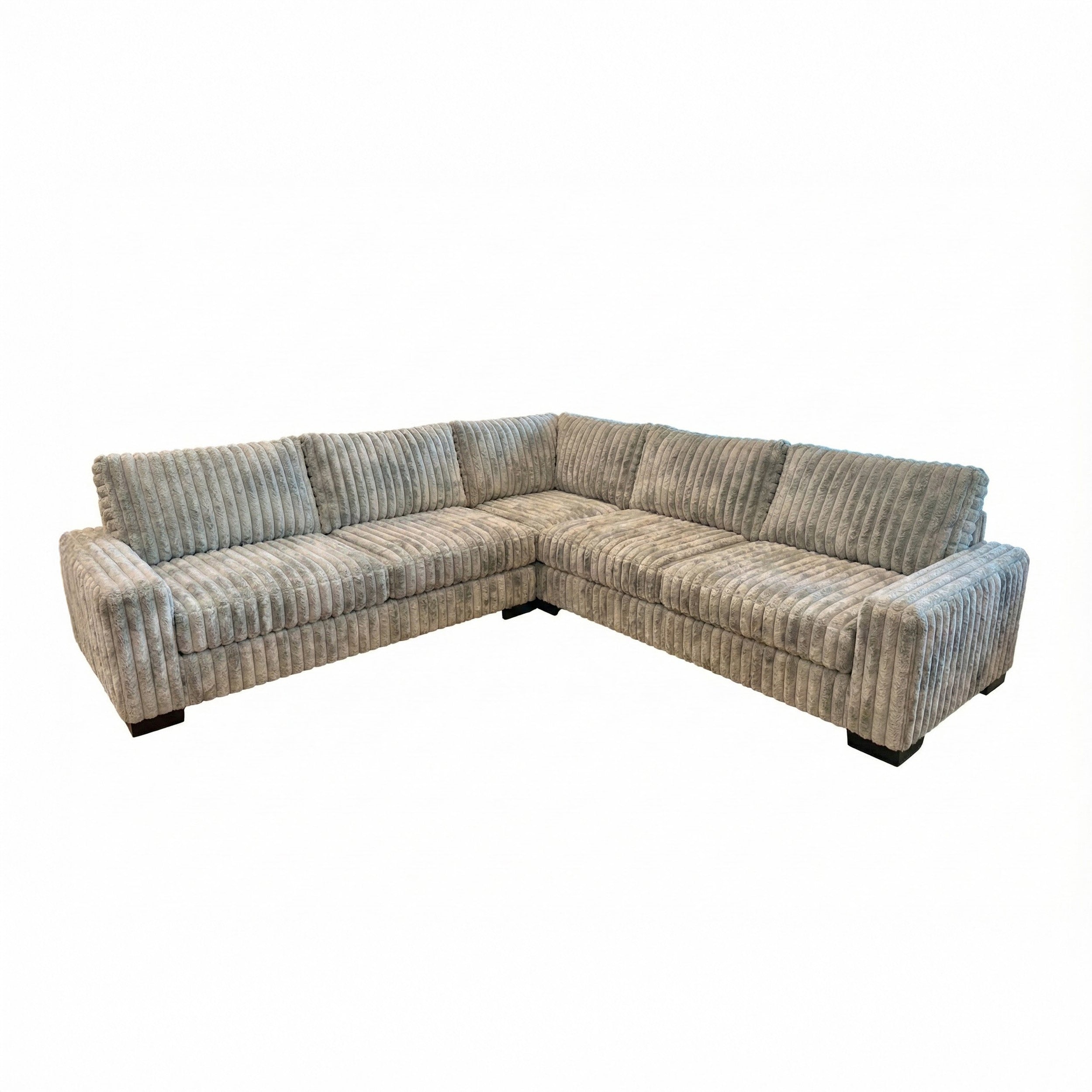 Big Wig Grey Three-Piece Sectional