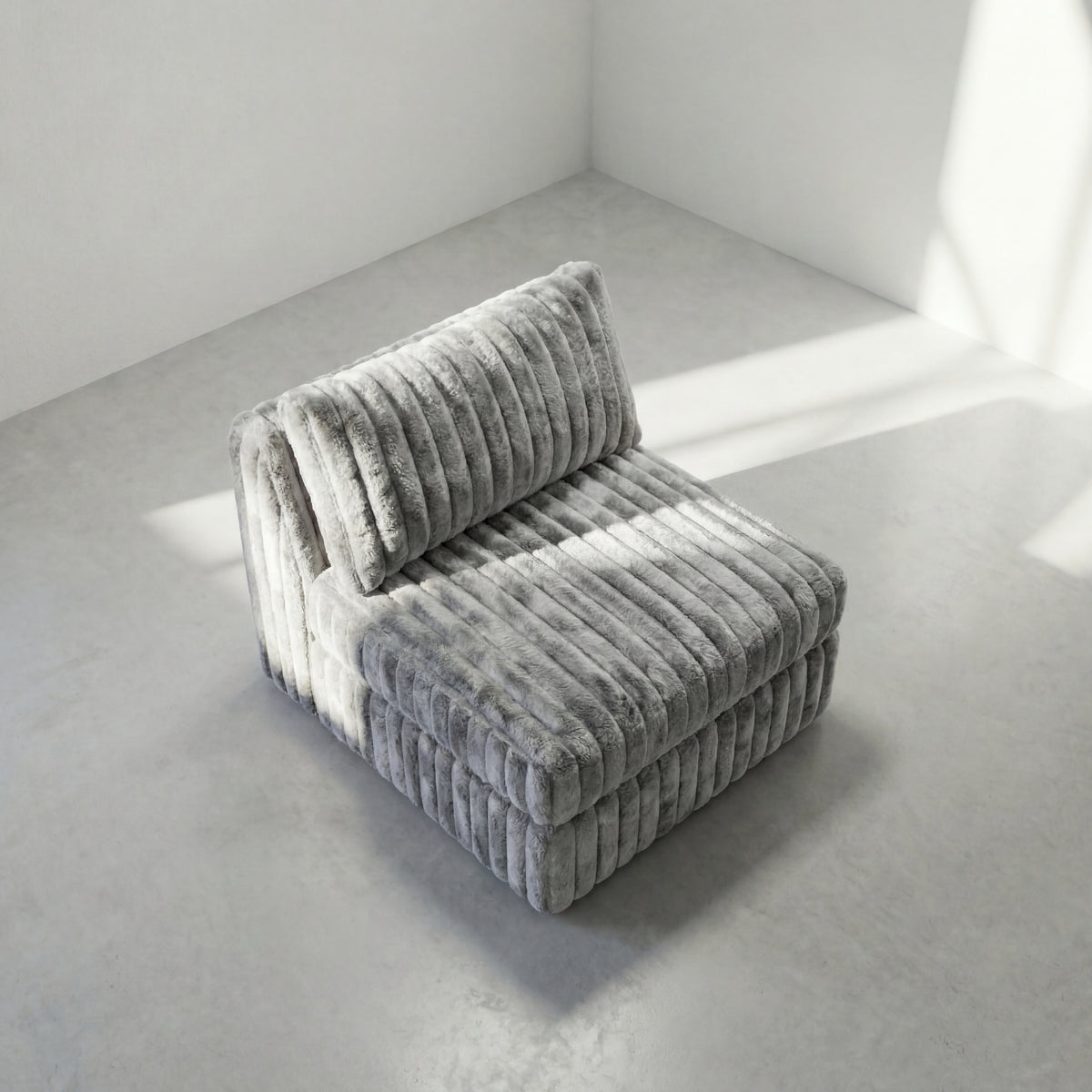 Big Wig Grey Modular Bench