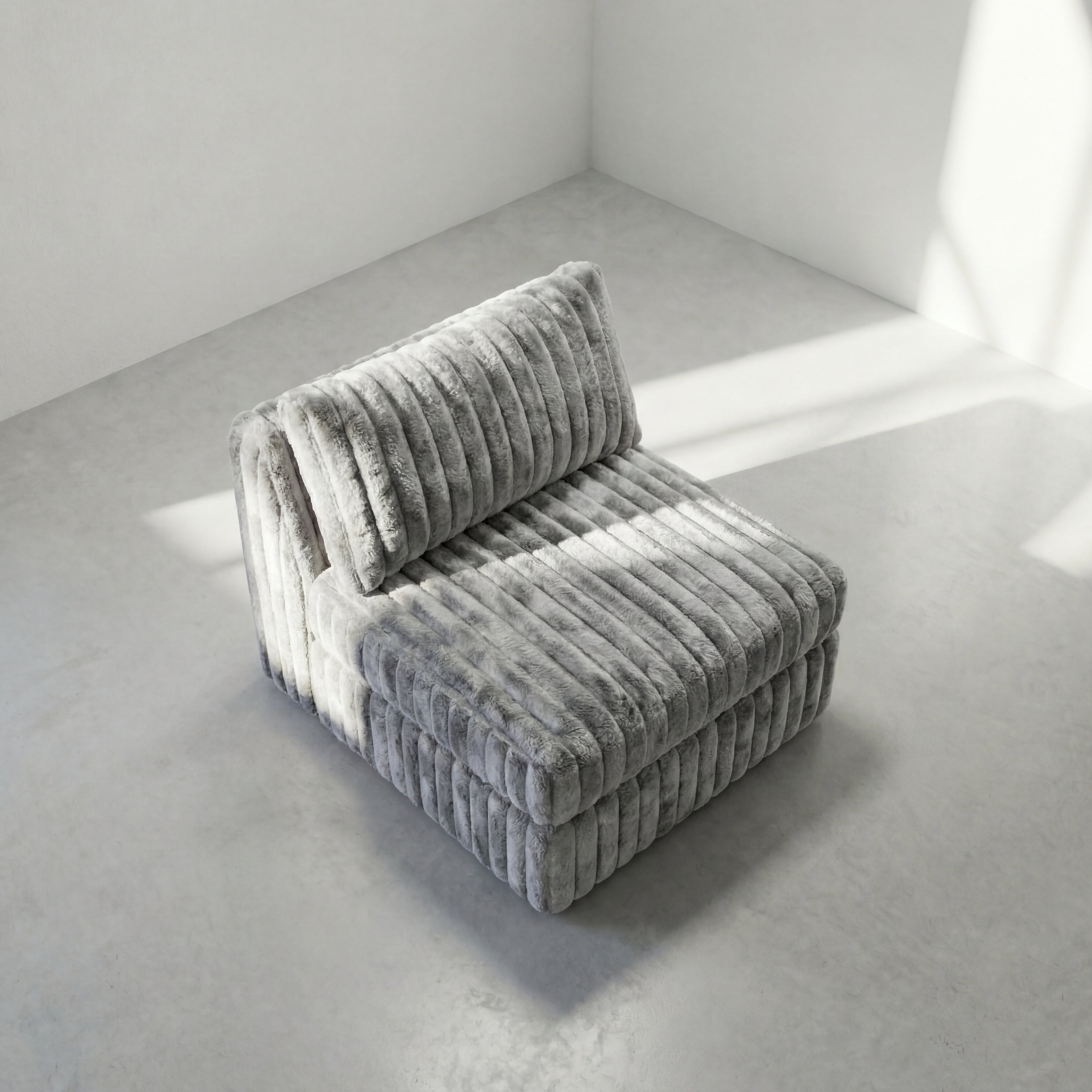 Big Wig Grey Modular Bench