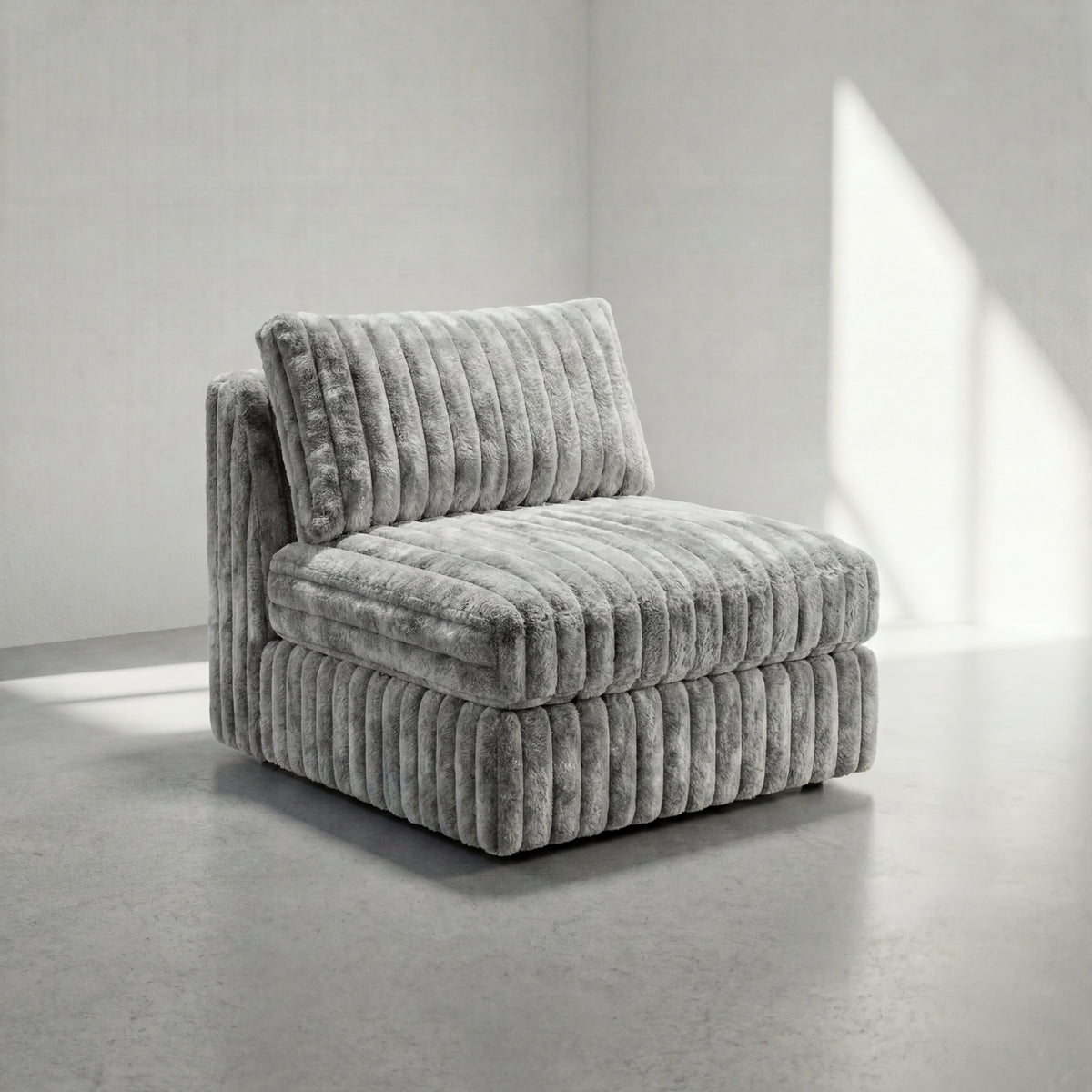 Big Wig Grey Modular Bench