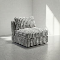 Big Wig Grey Modular Bench
